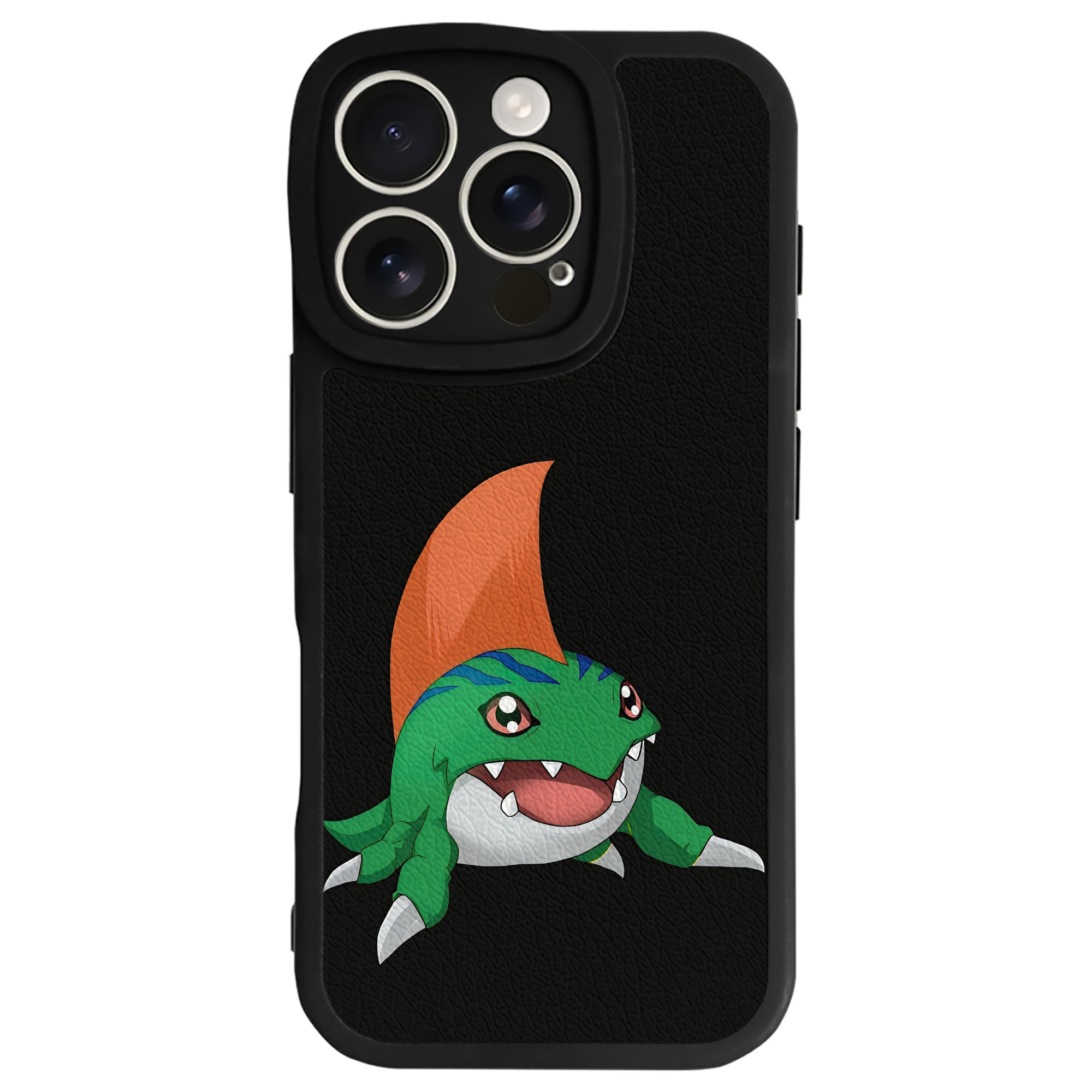 （画像用） Digimon デジタルモンスター/デジモン 【iPhone 16シリーズ対応】シリコンスマホケース（レザー調） 材質：シリコン